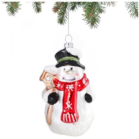 MUMTOP Glass Snowman Ornament Cover