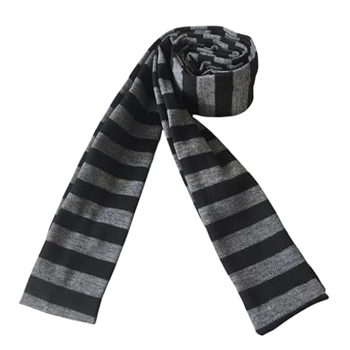 WYLZLKX Bufanda de cosplay a rayas para adultos, unisex, años 2000, bufanda larga y fina, bufanda delgada para primavera y otoño, bufanda fresca, uso diario para el cuello, Negro y gris fino, approx. | Ya disponible en tu tienda friki favorita! En mundofriki.es! WYLZLKX Bufanda de cosplay a rayas para adultos, unisex, años 2000, bufanda larga y fina, bufanda delgada para primavera y otoño, bufanda fresca, uso diario para el cuello, Negro y gris fino, approx. | Ya disponible en tu tienda friki favorita! En mundofriki.es!
