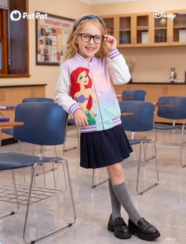 Image of Disney Girl & Boy Varsity Bomber Jacket Fall Sweatshirt Toddler to Big Kid