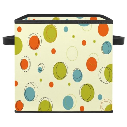 Boîte de rangement pliable cube en tissu motif géométrique pour placard - 2