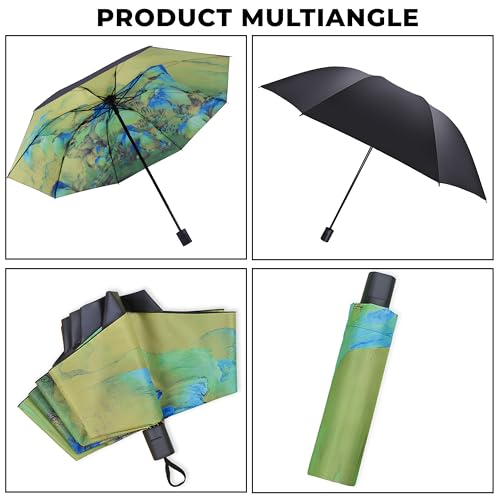 Image of Kraptick Printed Travel Umbrella for Rain, UV, Wind Proof, Water-Proof Umbrella for Men /Women /Boys /Girls /Kids (UMBR-02)