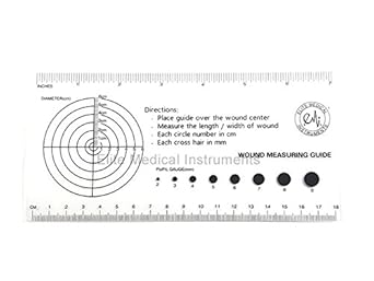 Amazon.com: EMI Multi-purpouse Medical Ruler with Wound Measuring and ...