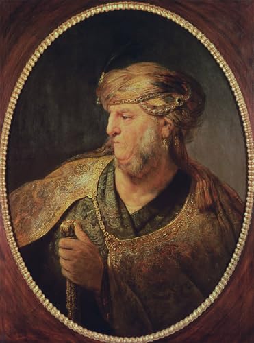 Tableaux sur toile portrait d'homme costume oriental Rembrandt moderne