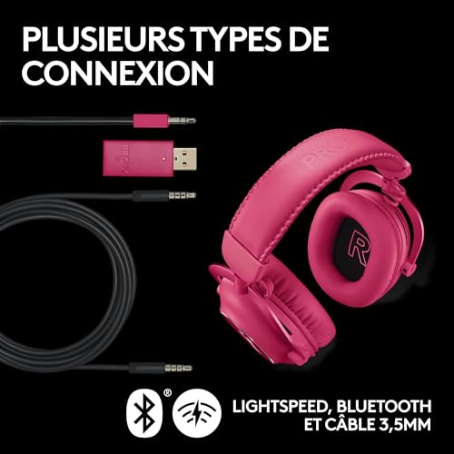 Pack gaming rose Logitech G PRO X avec souris et casque LIGHTSPEED - 6