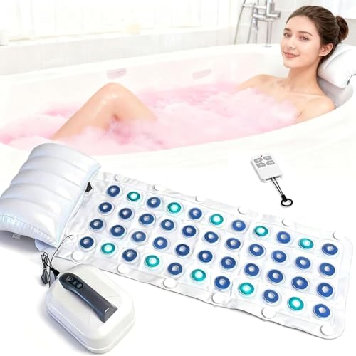JianboBoxve Whirlpool Badewannenmatte, Sprudelmatte mit Fernbedienung und...