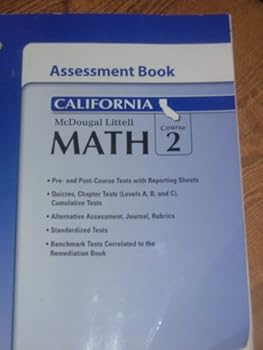 McDougal Littell Middle School Math California: Assessment Book Course 2