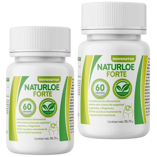 NATURLOE FORTE, Regularidad Intestinal con Cáscara Sagrada, Sen, Hinojo, Magnesio y Poleo Menta - Ayuda a una Buena Digestión - Perder Peso de Manera Natural - Estómago Deshinchado | NOVONATUR (2)
