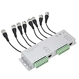 Generic ビデオ信号変換アダプター、HD-CVI/HD-TVI/AHD対応で250m伝送可能 – Cat-5線使用の4チャンネル同時伝送、配線簡略化で監視・会議システムに適す