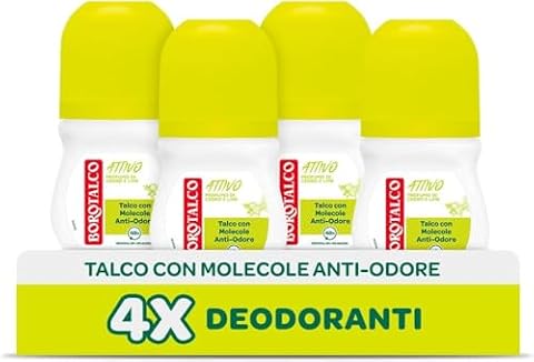 Borotalco Attivo Dezodorant, Żółty, 50 ml