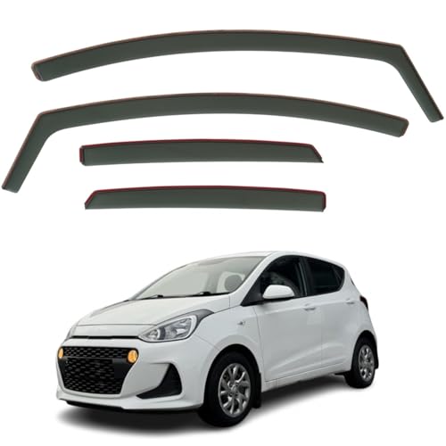 Déflecteurs d'air aérodynamiques teintés pour vitres de Hyundai i10 5 portes 14-19
