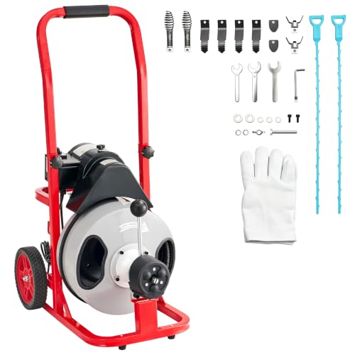 Albott 100 FT x 1/2 Inch Electric Drain Cleaner