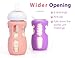 Philips Avent Silicone Baby Bottle Sleeves - Anti Breakage Holder for Natural Glass Baby Bottles, Compatible with Avent, 8oz - Pack of 2 (Pink and Purple)