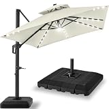 Best Choice Products 12 x 12 ft LED Cantilever with Base
