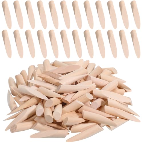 100PCS Solid Wood Pocket Hole Plugs 3/8 Inch Pine Wood Plugs Pocket Screw Jig Woodworking Tool for Pocket Hole Jig Accessories Various Woodworking Projects