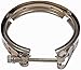 APDTY 118795 Exhaust Down Pipe V-Band Clamp