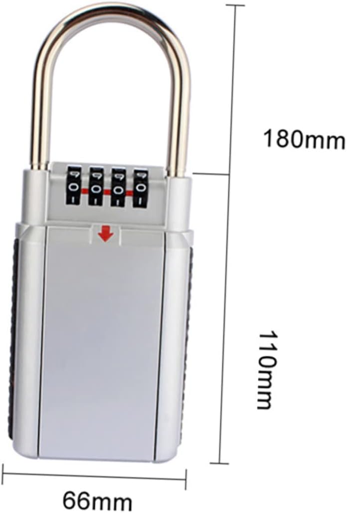 Wall Mounted Combination Key Lock Box for Secure Key Storage Material Easy Installation for Home and Outdoor Use