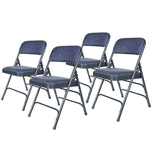 OEF Heavy-Duty Padded Folding Chairs (4-Pack)
