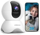 Protection de caméra à 360°. La caméra WiFi Foscam a été conçue avec des angles de vision panoramiques et peut pivoter horizontalement à 350° et verticalement de 70°, offrant une couverture de surveillance complète à 360°. Notre caméra pour animaux de compagnie avec fonction zoom numérique 20x intégrée garantit que vous ne manquerez aucun détail. Vous pouvez surveiller chaque coin de votre maison en le faisant simplement pivoter, incliner et zoomer via l'application Foscam.