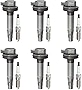 Vplus Set of 6 Ignition Coils Pack UF553 7T4Z-12029-E & Spark Plugs 5019 LTR5GP Compatible with Ford Flex Taurus Edge Lincoln MKS MKT MKZ MKX Mercury Sable 3.5L V6