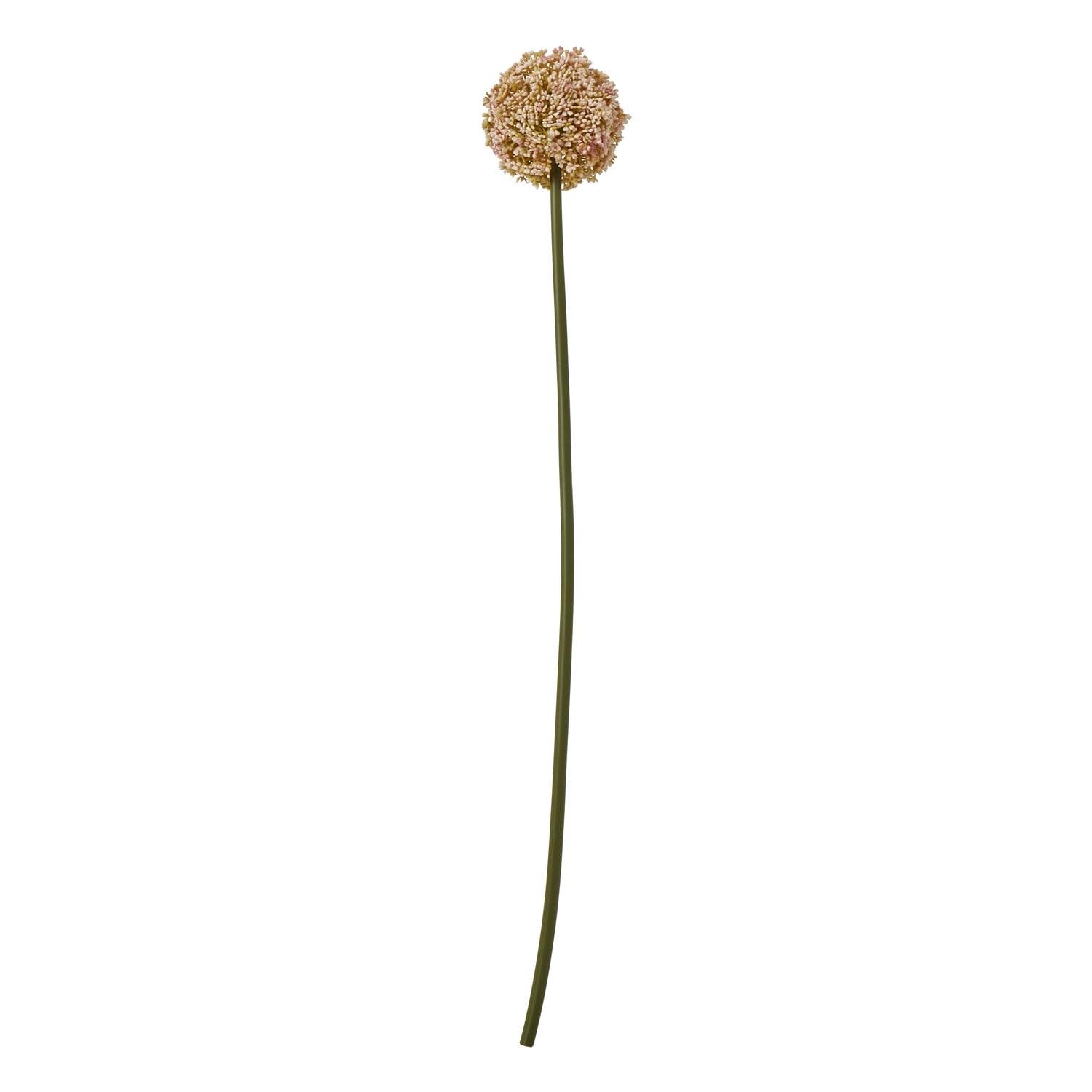 Hill Interiors Allium Stem Artificial Plant (90cm) (Pink)