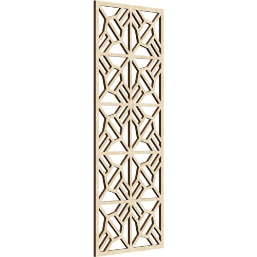 Image of Auburn Decorative Pierced Fretwork Wood Wall Panels, 11 3 /8 inchW x 29 3 /8 inchH x 1 /4 inchT, Birch