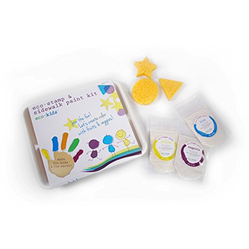 eco-kids Eco-Stamp and Sidewalk Paint Kit