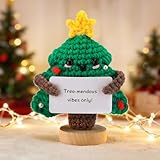Apipi Inspirational Crochet Xmas Tree - Christmas Stocking Stuffers, Holiday Birthday Gifts for Teen Girls Friends