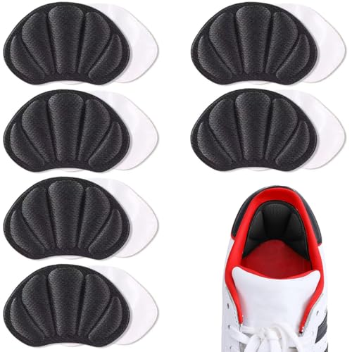 BDEPSTR 6 Paires Coussinets, Protection Chaussure Homme et Femme, Anti-ampoules, Protege Talon Chaussure, Antidérapant, pour l'arrière du Talon Trop Grande-B