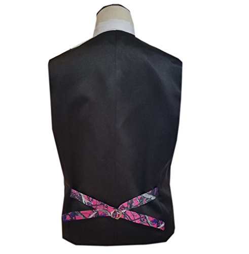 Fushia Camo vests for wedding and prom vest2