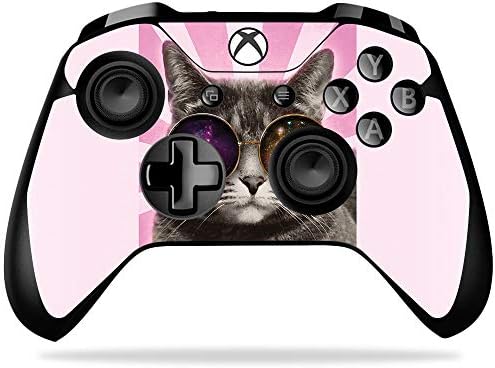 MightySkins Skin Compatible with Microsoft Xbox One X Controller - Galaxy Cat | Protective, Durable, and Unique Vinyl Decal wrap Cover | Easy to Apply, Remove, and Change Styles | Made in The USA image 3