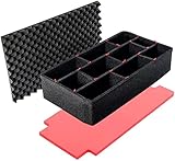 Pelican TrekPak Dividers for the Pelican 1535 case. Comes with Red upgraded bottom pad.