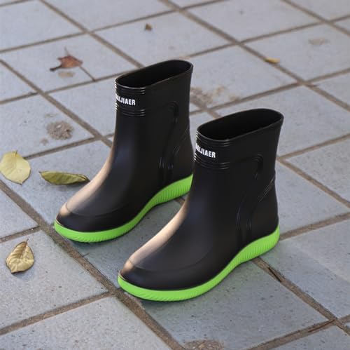 Image of Boots Men Rain Boots Outdoor Garden Waterproof Ankle Rain Shoes