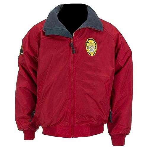 Baywatch Lifeguard Jacket David Hasselhoff The Mentor Red Cotton Bomber Jacket3