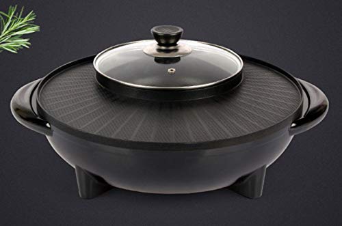 Multifunktionaler Grill Elektroherd Hot Pot Maifan Stein geröstet Eine Pfanne Elektrische Backform Antihaft Teppanyaki Grillplatte