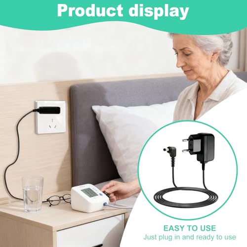 6V Netzteil Ladegerät Kompatibel mit Omron M2 Basic, M3/M3 Comfort, M4, Intelli IT, M7 Intelli IT, hhp-cm01, M400/500/700, X2/X2 Basic X3/6 Comfort, X4/7 Smart, AC Netzadapter Blutdruckmessgeräten