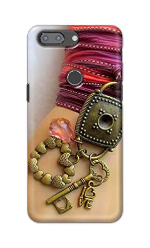 Image of Girl Hand with Keychain Hard Back Case Cover for OnePlus 5T Back Cover -(J5) VNS2228
