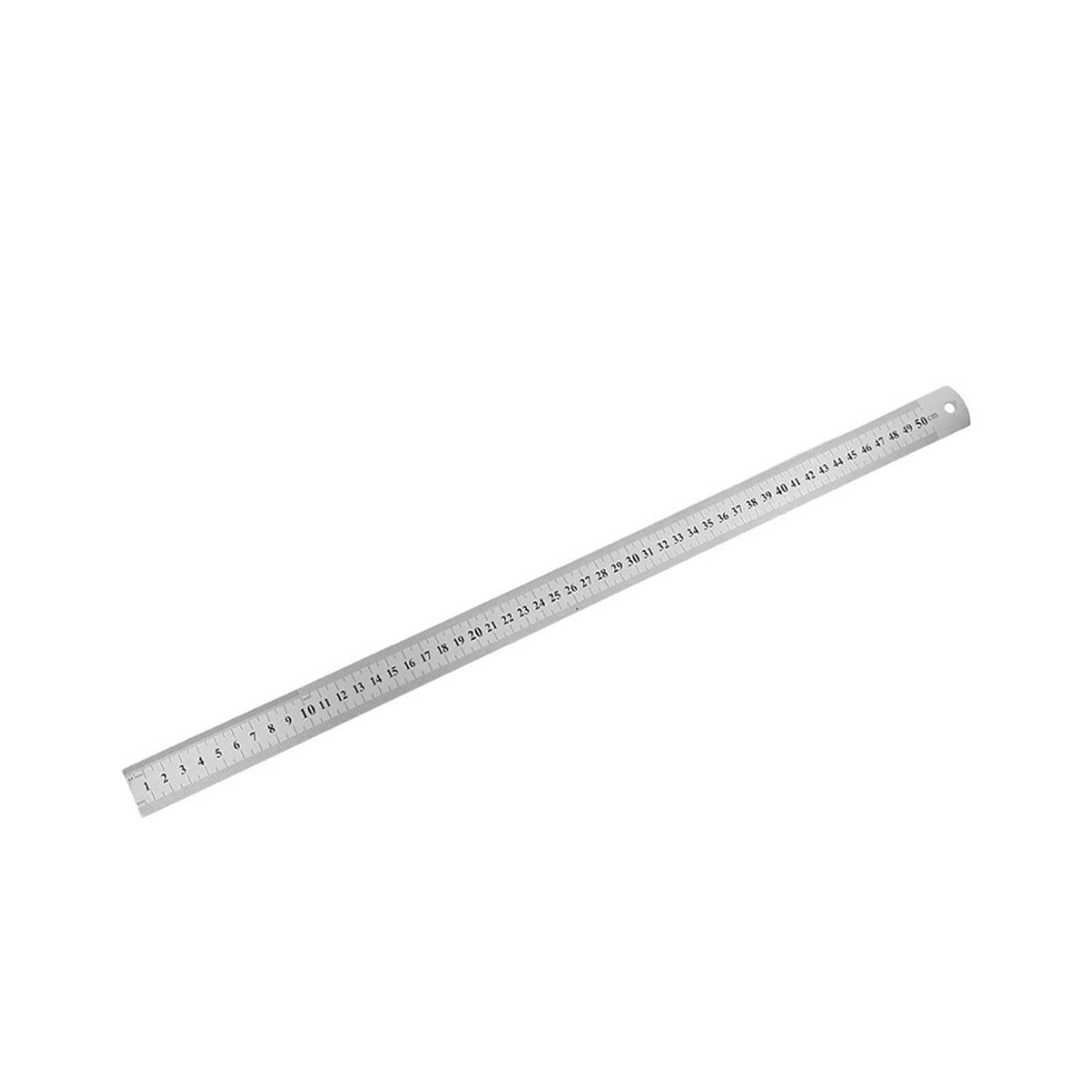 Stainless Steel Ruler Measuring, Stainless Steel Ruler Precision Double Sided Measuring Tool Metric 150-500mm(500mm)
