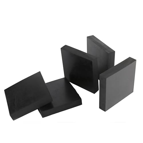 1PC Black Industry Rubber Block Elastic Anti Slip Damping Gasket Shockproof Pad for Mechanical Equipment Shock Absorber Cushion(100x100x10mm 1Pc)