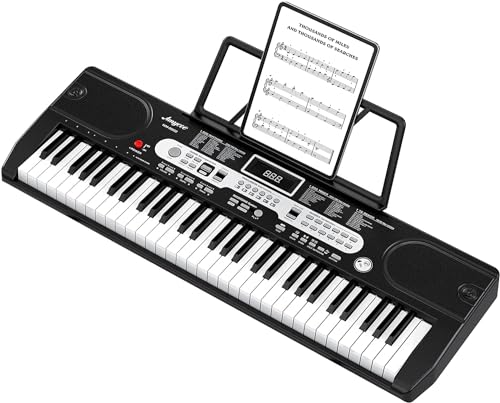 Image of 61-Key Portable Keyboard, HIPS Material, Compact Design, No Accessories, Perfect for Beginners, Ideal for Home Practice