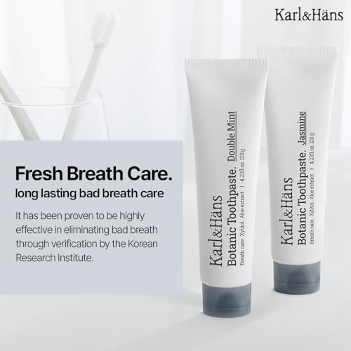 Karl&Hans Botanic Jasmine Toothpaste with Fluoride 4.23 oz