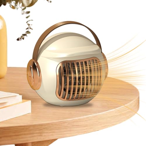 卓上スペースヒーター - 500W 電気暖房器,過熱防止 キャンプ用 ウォーマー | テント 室内 寝室 オフィス 車 デスク バスルーム キャンプ用