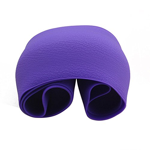 Steering Wheel Cover Auto Car Silicone Great Grip Anti-Slip Steering Cover Diameter 36-38Cm/14-15Inch (Purple) #TOP2