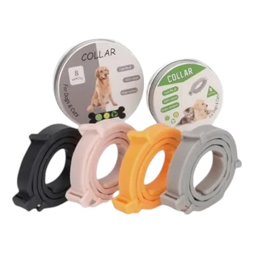 Coleira Anti Pulgas e Carrapatos Para Cães e Gatos | À Prova D’Água, 8 Meses de Proteção, Não Alérgi