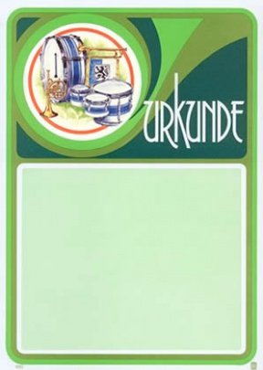 Musik & Gesang / 850 / 753 / Fanfarenzug / PC-Urkunden (170 g/m²) 100 Stk