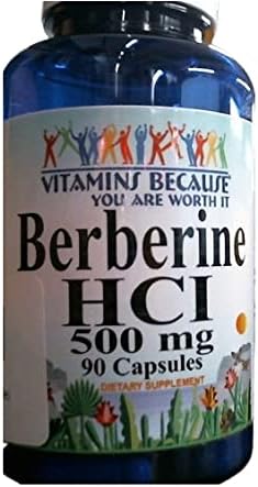 Pure and High Potency Berberine; 900mg Per Serving; 90 Capsules