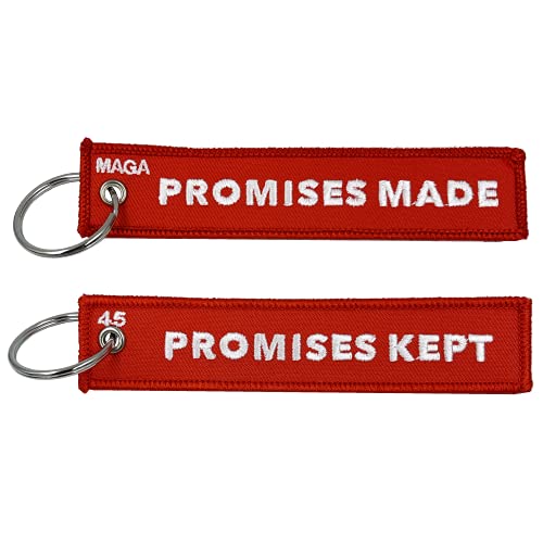 LEO Challenge Coins BL10-020 President Donald J. TRUMP MAGA Promises Made Promised Kept Keychain Luggage Tag zipper pull 45