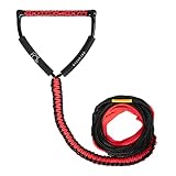 Obcursco 75ft Ski Rope, 5-Section Watersports Ropes with EVA Handle for Wakeboard, Water Ski and Kne