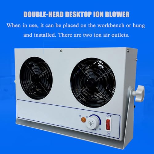 Ionizador de aire de doble cabezal con ventilador electrostático miniatura 2