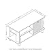 Furinno Simplistic TV Entertainment Center, Espresso/Black