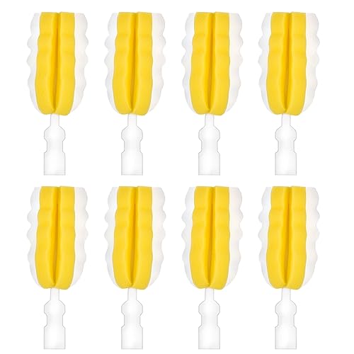 Image of 8PCS Bottle Brush Replacement Sponge Heads Environmental Protection Cup Cleaner Brush Sponge Replacement Heads Suitable for INVODA Sponge Bottle Brushes (8 Brush Heads)
